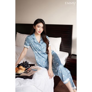 #đồ ngủ cao cấp emmy hàng chính hãng #đồ bộ họa tiết trang nhã #đồ ngủ đẹp #đồ ngủ lụa_emy148c