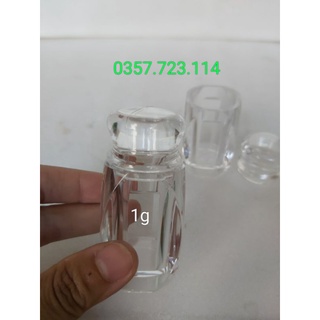 Hũ nhựa 1g đựng saffron