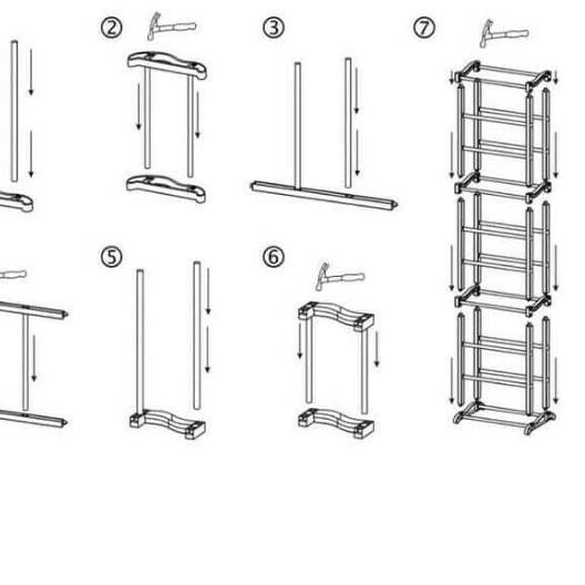 Kệ Để Giày 10 Tầng Bằng Thép Không Gỉ Thiết Kế Nhỏ Gọn Tiện Dụng Cho Bé