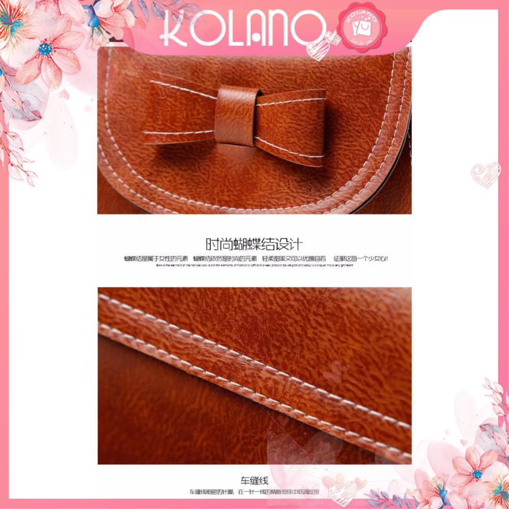 Túi đeo chéo nữ KOLANO túi đeo chéo thời trang Hàn Quốc nữ phong cách nơ đơn giản 001049