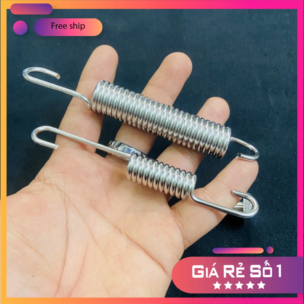 HCM  LÒ XO INOX CHỐNG NGHIÊNG - CHỐNG ĐỨNG, ỐC CHÂN CHỐNG CHO XE YAMAHA EXCITER CÁC ĐỜI ĐỒ CHƠI XE MÁY GIÁ SỈ