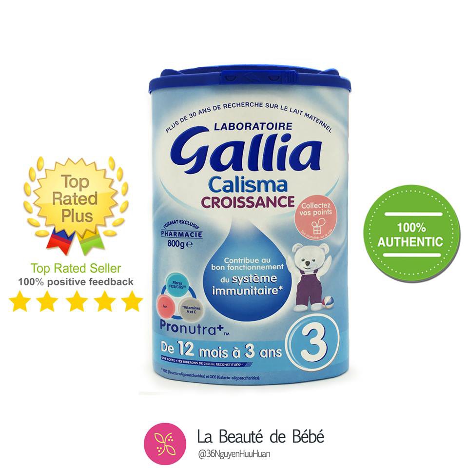 Sữa Gallia Calisma Pháp số 3 hộp 800g [HSD 1 năm kể từ ngày sản xuất]