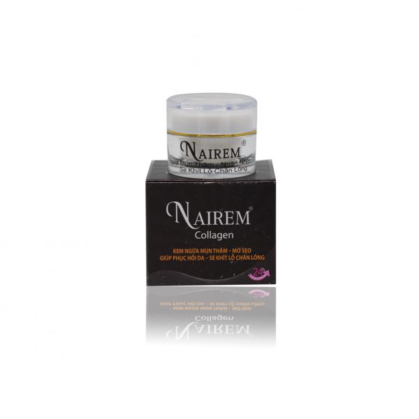 Nairem Collagen – Kem mụn thâm, mờ sẹo, phục hồi da, se khít lỗ chân lông 8g