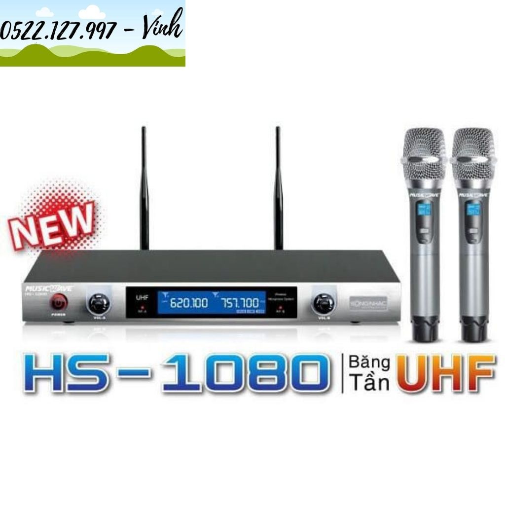 Micro karaoke không dây MusicWave HS-1080 - Hành Chính Hãng - Gia Khang Shop