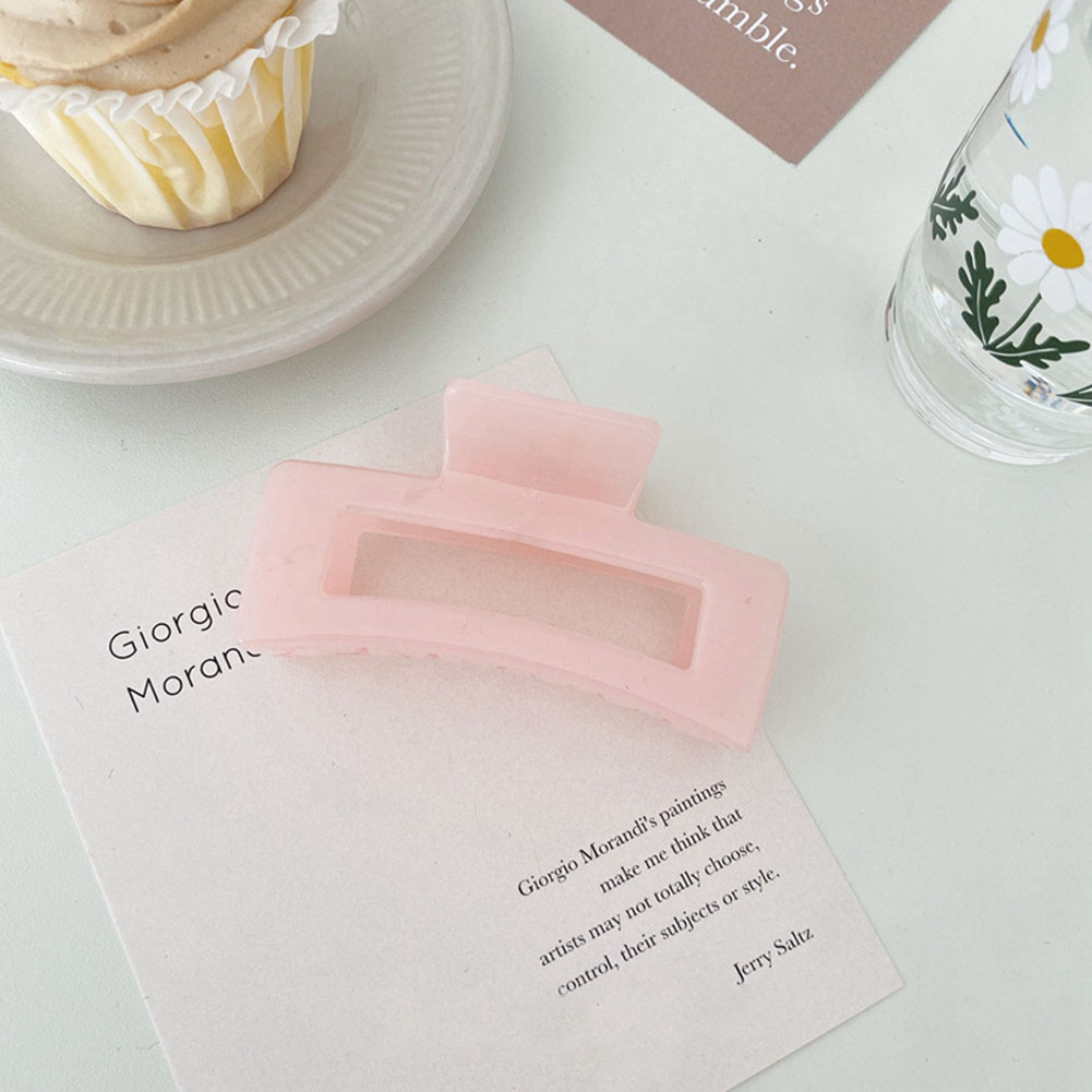 Kẹp tóc nhựa màu trơn thời trang cho nữ