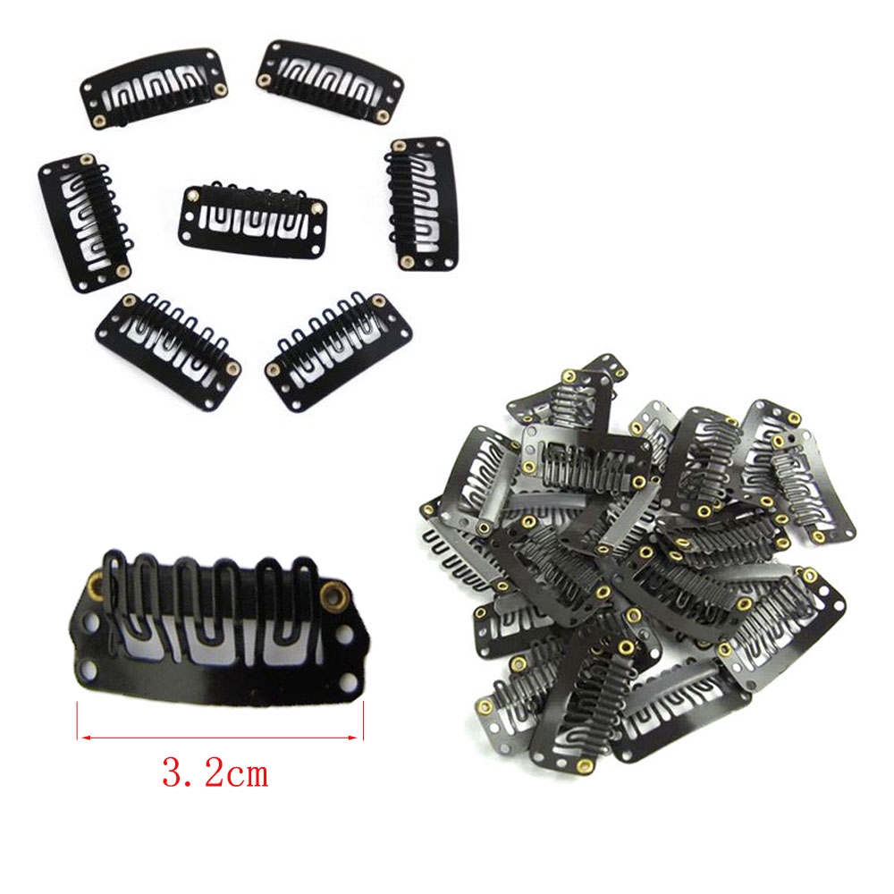 (Hàng Mới Về) Kẹp Tóc Giả Hình Chữ U Bằng Kim Loại Dành Cho Nữ