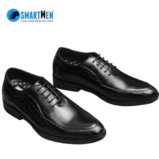 Giày tây SMARTMEN tăng chiều cao màu đen GC-11Đ