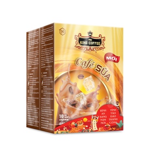 Combo cảm hứng 3 - 2 cà phê sữa hòa tan 3in1 king coffee - hộp 10 gói x 24g - hộp nhựa
