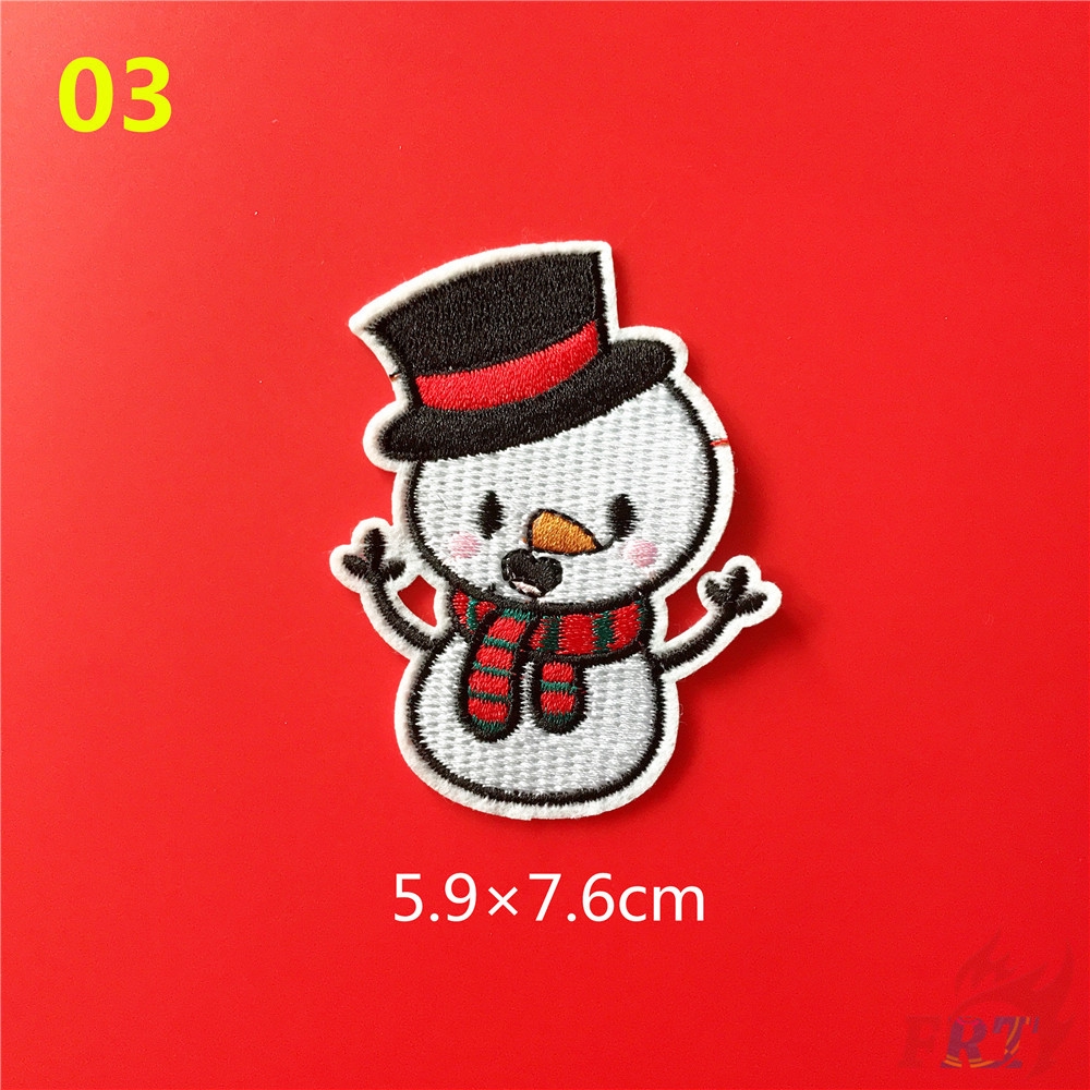 ☸ VSCO - Merry Christmas Patch ☸ 1Pc Xmas Diy Sew On Iron On Badges Patches
