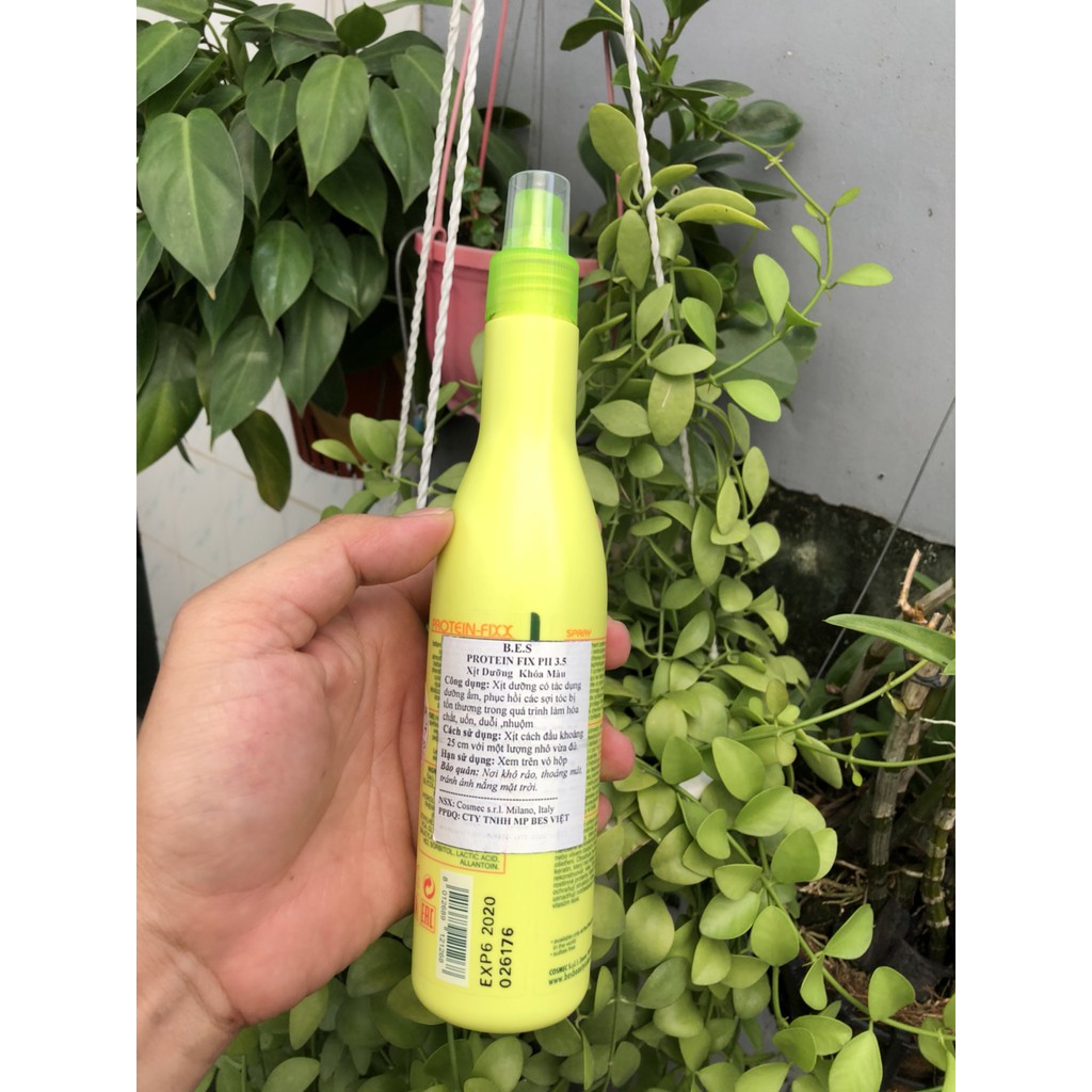 Xịt dưỡng khóa màu Bes Hergen Protein Fixx pH 3.5 250ml | BigBuy360 - bigbuy360.vn