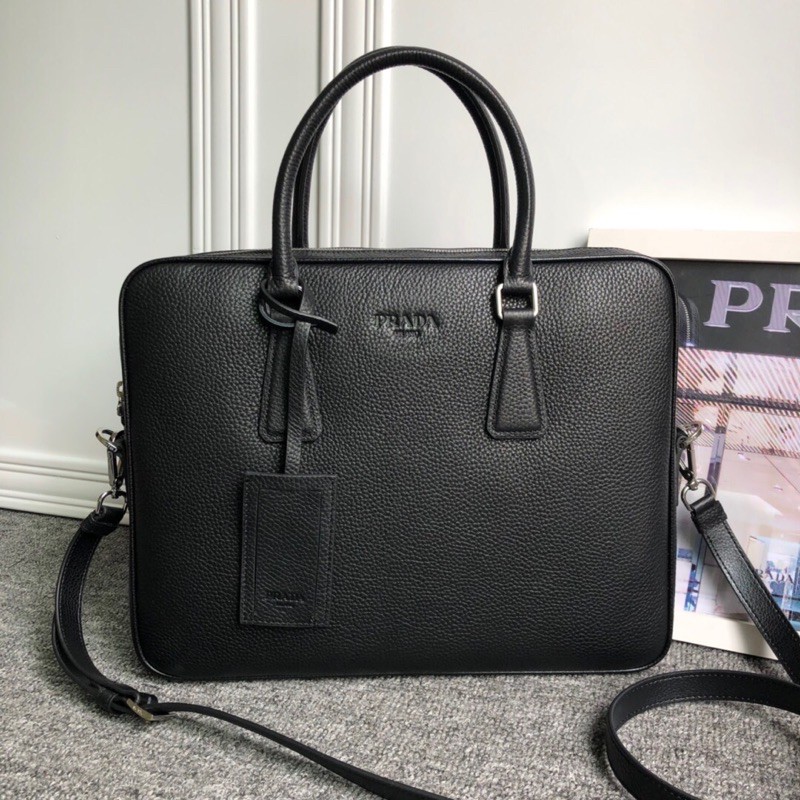túi xách tay nam dáng to có dây đeo chéo da bò nhập khẩu prada