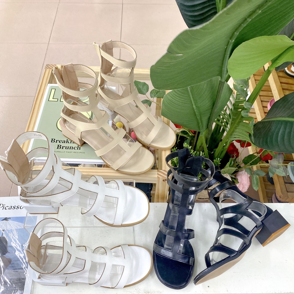 GIÀY SANDAL CHIẾN BINH Thời Trang Đế Cao 3 Phân