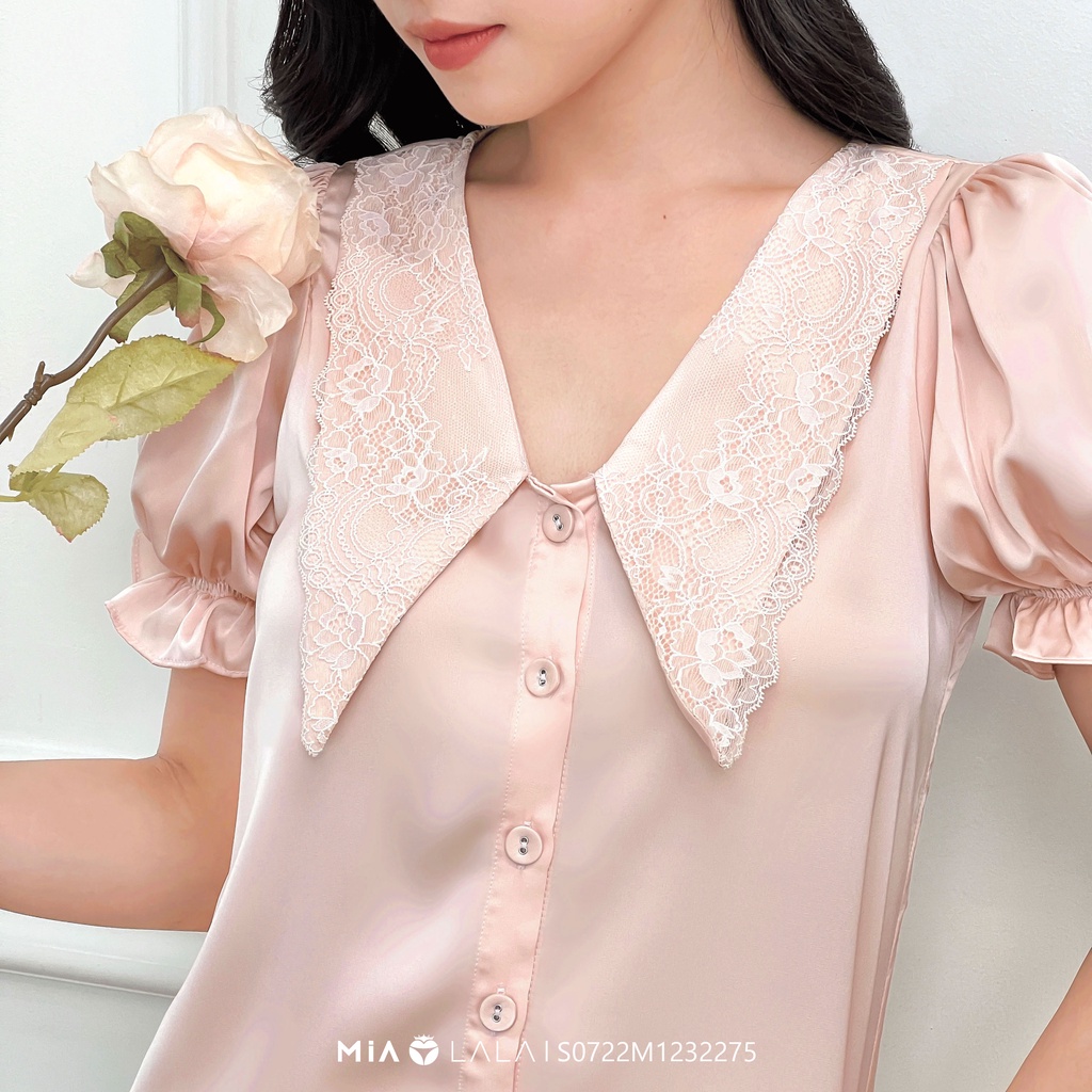 Bộ đồ mặc nhà lụa satin cao cấp tay ngắn quần dài MIALALA 2275 S0722M1232275
