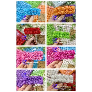 Set 12 hoa hồng xốp dẽ thương trang trí LÀM VÒNG KỶ YẾU