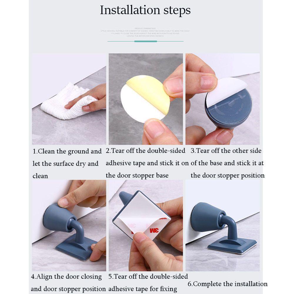 Dụng Cụ Chặn Cửa Toilet Bằng Silicone Chống Tiếp Xúc