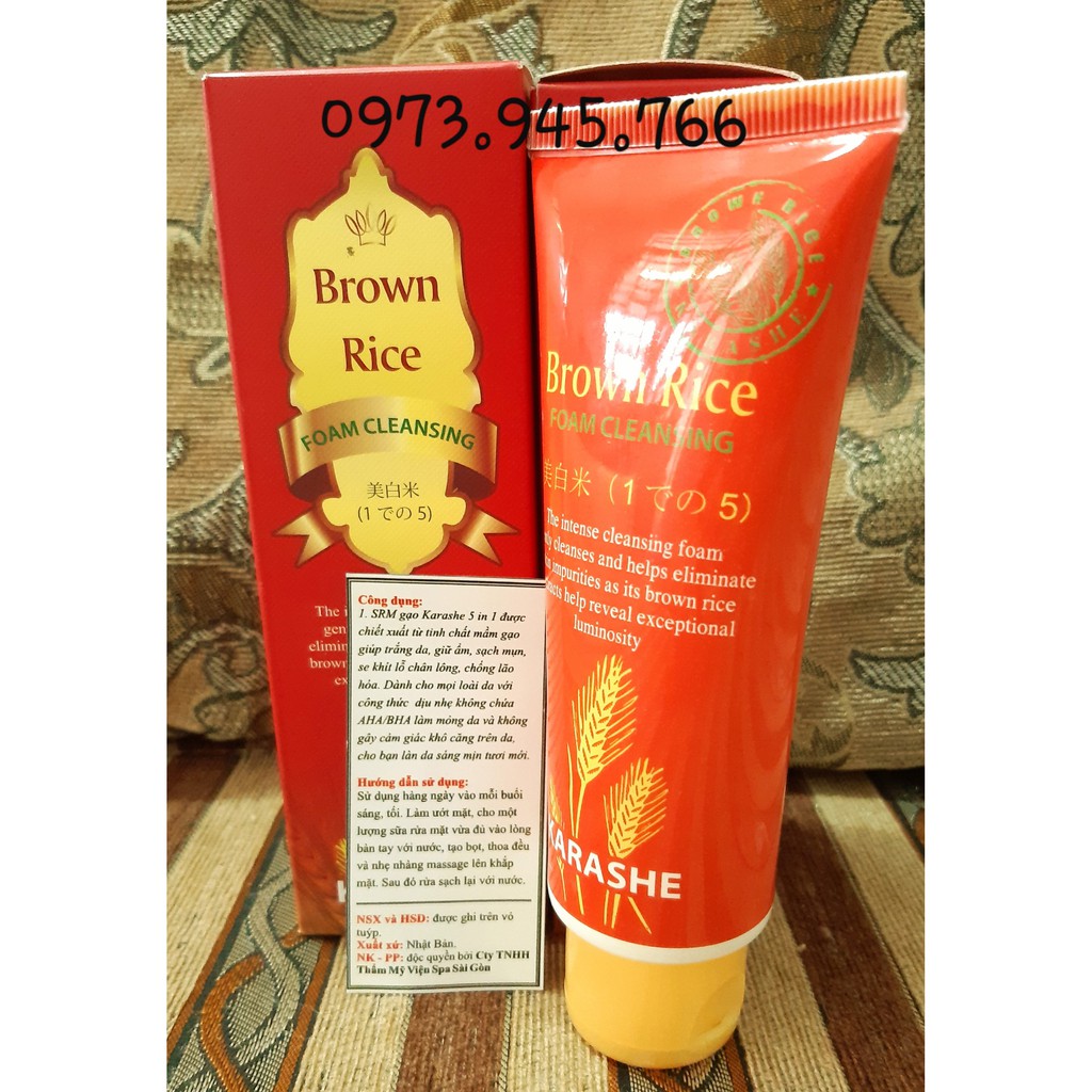 Sữa Rửa Mặt Karashe Mầm Gạo