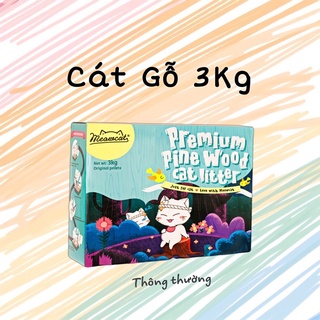 Meowcat - Cát gỗ viên nén thông thường 3kg