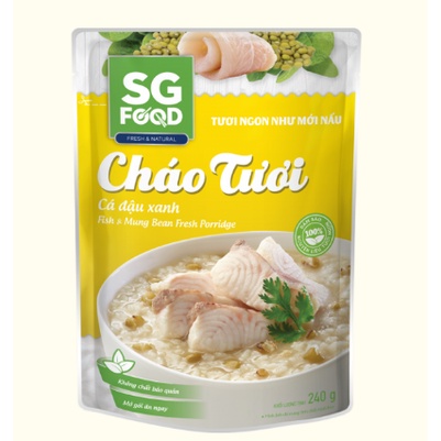 Cháo Tươi Cá Đậu Xanh 240g