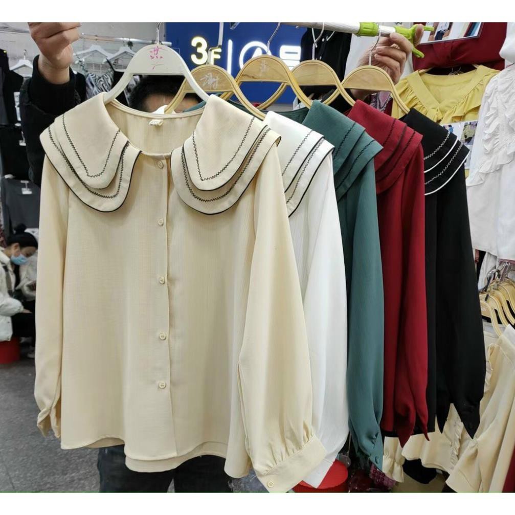 Áo sơ mi Nữ công sở | Áo Sơ Mi Nữ Cổ sen - Hàng Thiết Kế FREESHIP | BigBuy360 - bigbuy360.vn