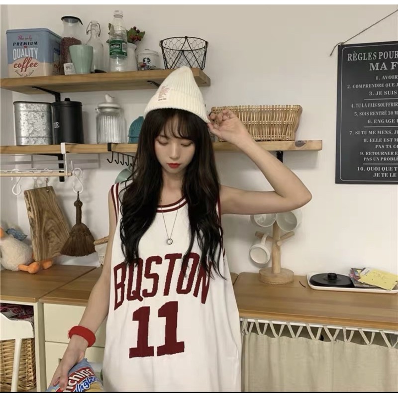 ÁO BÓNG RỔ NỮ SỐ 11 - MÀU ĐỎ 🏀 | BigBuy360 - bigbuy360.vn