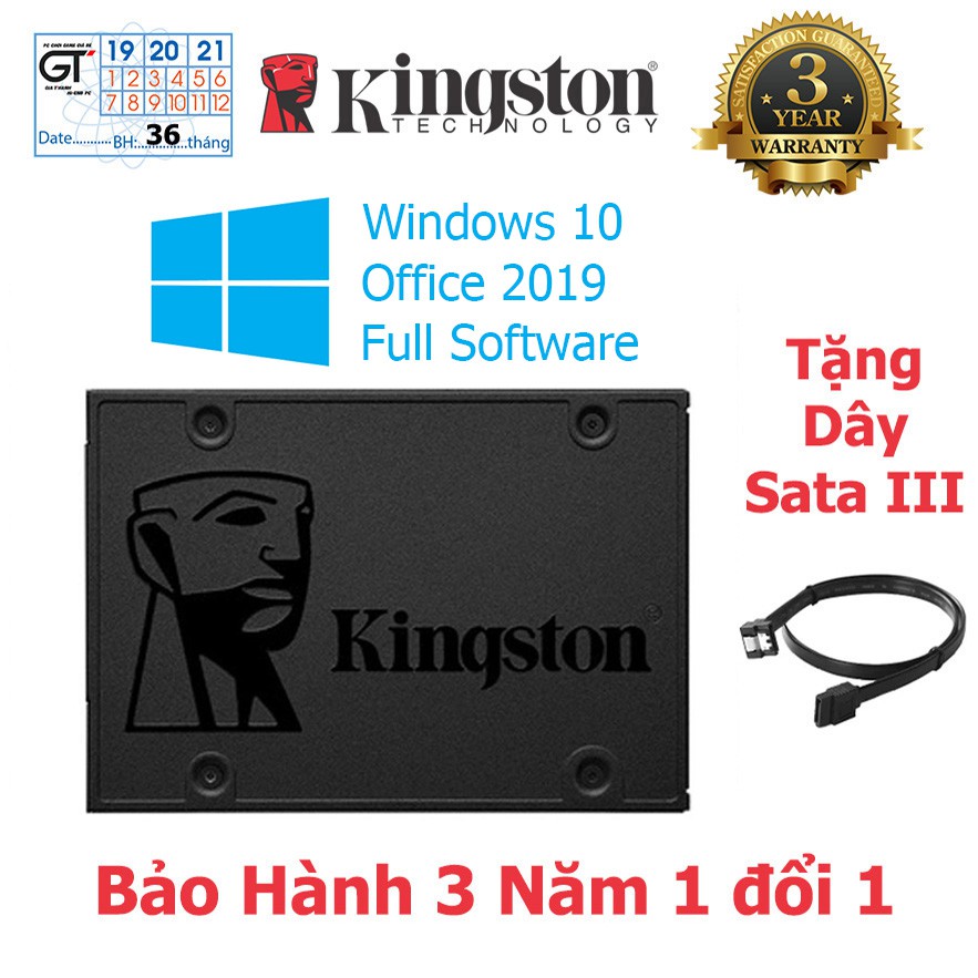 SSD Kingston A400 120GB | 240GB 2.5" SATA Rev 3.0 (6Gb/s) + Tặng Dây Sata III | BigBuy360 - bigbuy360.vn