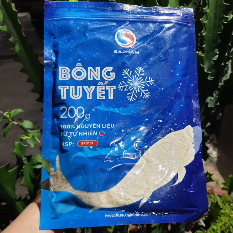Bông Tuyết Sa Phạm 200g/túi - Mồi câu Sa Phạm
