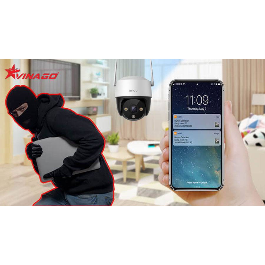 Camera IP Wifi ngoài trời IMOU S21FP 2MB 1080P, S41FP 4MB 2K Màu Đêm, xoay 360 - Chính hãng