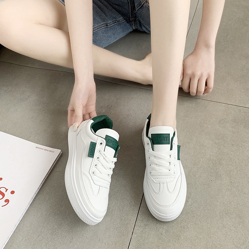 GIÀY THỂ THAO NỮ MWC - GIÀY THỂ THAO ĐẾ BẰNG - GIÀY THỂ THAO DA TRƠN - GIÀY THỂ THAO NĂNG ĐỘNG  NUTT- 0454