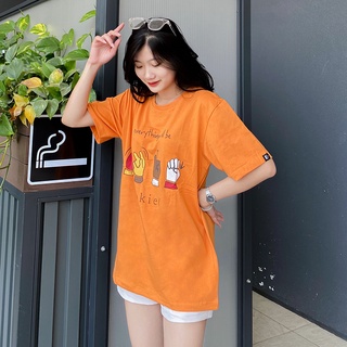 Áo thun Unisex ÊMTee vải 100% cotton 2 chiều in hình Everything Will Be Ok thủ ngữ nhiều màu
