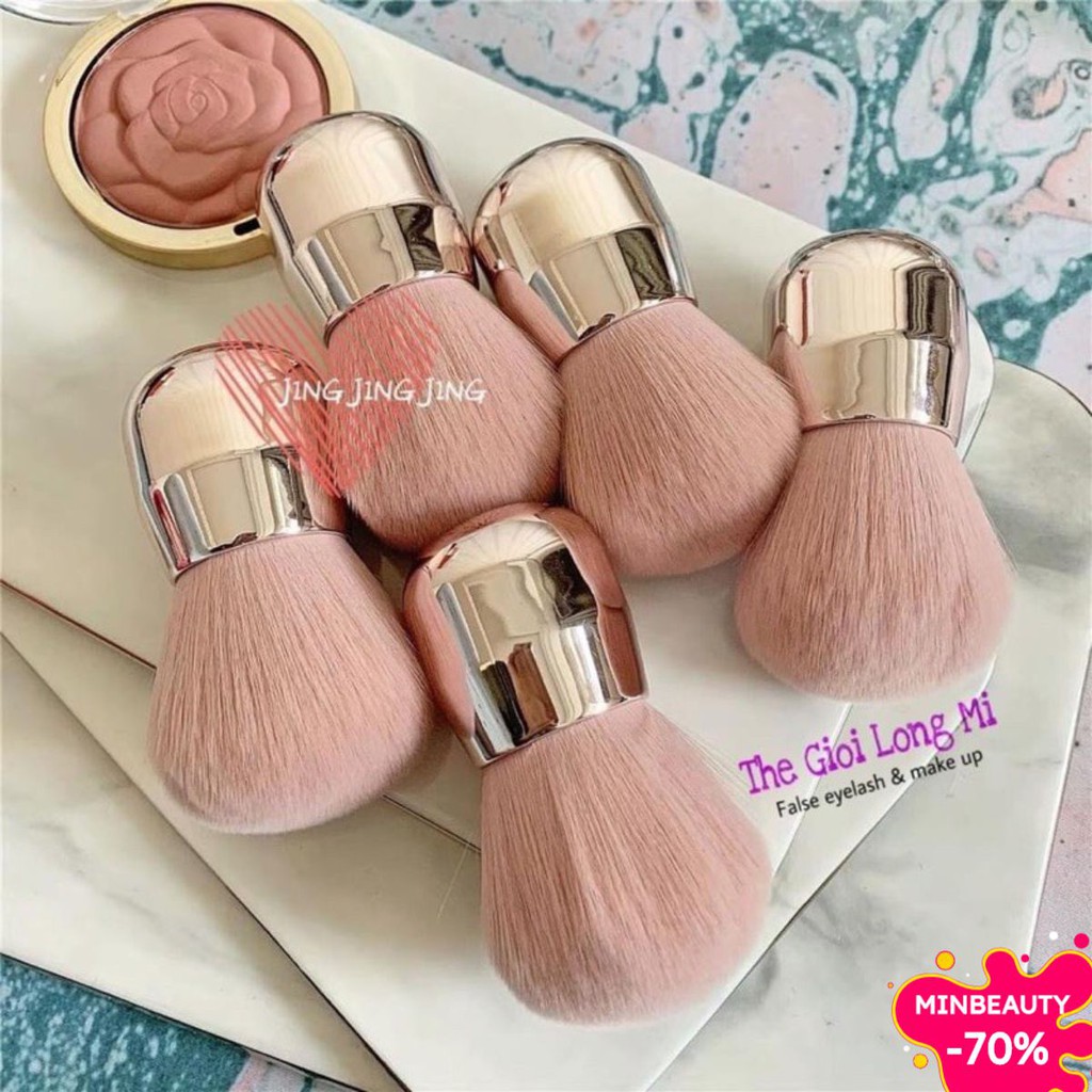 Cọ Trang Điểm Cao Cấp - Tán Phấn Phủ Đánh Má Hồng - Tán Kem Nền Tạo Khối - - Powder and Foundation Brush