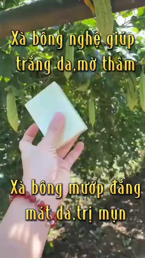 Xà bông nghệ mướp đắng trắng da mờ thâm giảm mụn hanmade mộc nhan | BigBuy360 - bigbuy360.vn