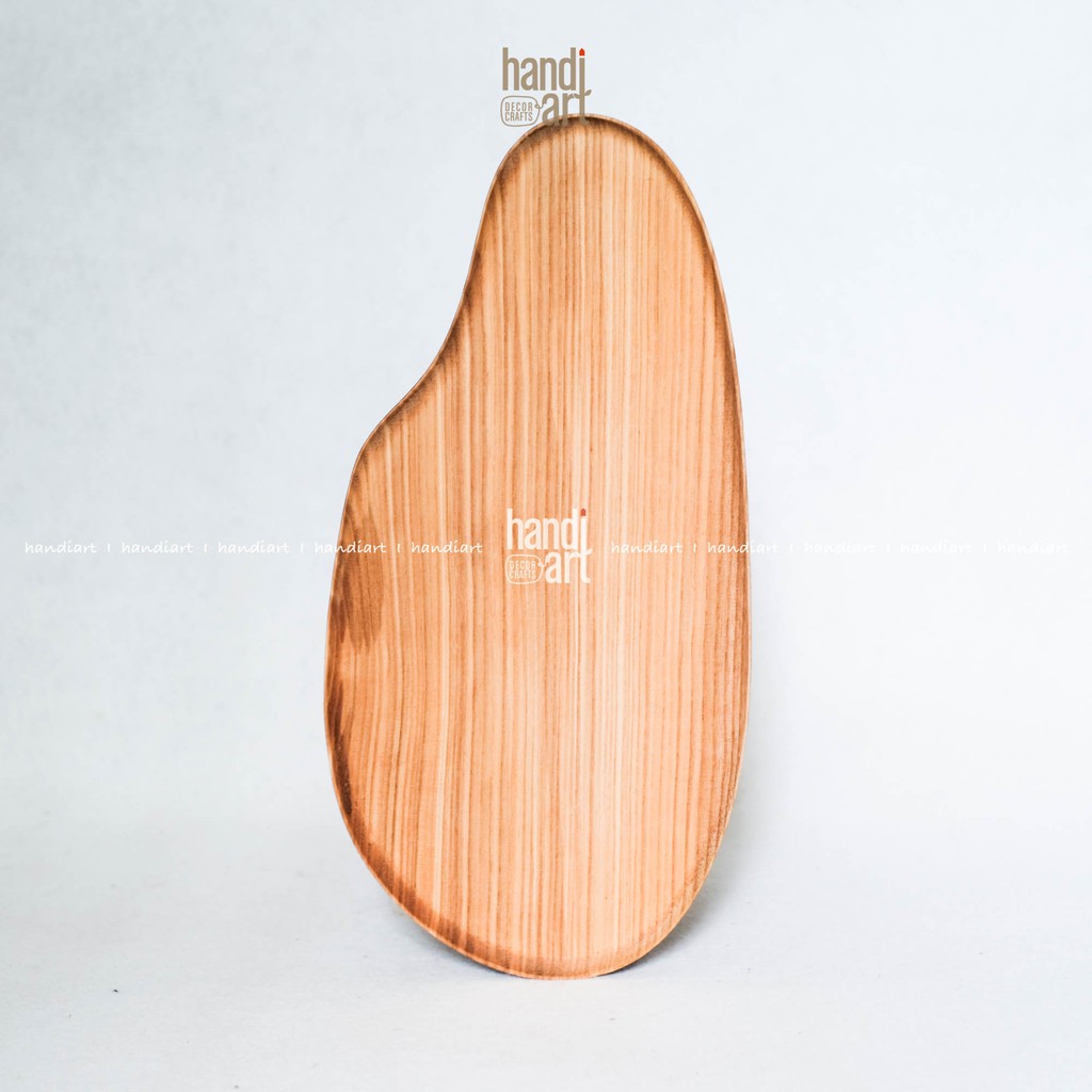 Khay gỗ hình lát xoài - Khay gỗ đựng đồ ăn - Mango-shaped wooden tray