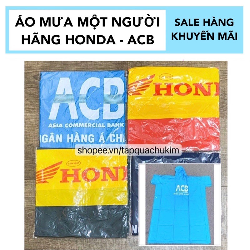 ÁO MƯA KHUYẾN MÃI ACB HONDA