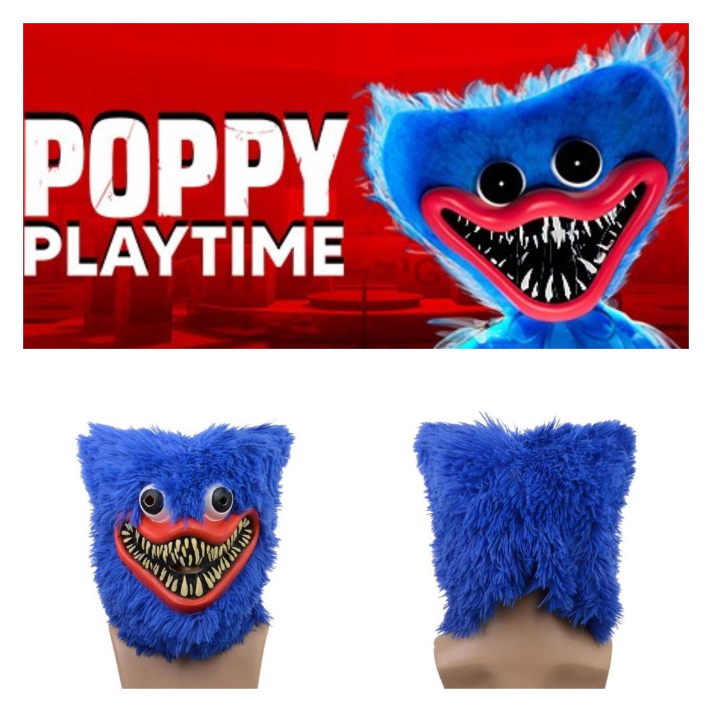 Mặt Nạ Latex Nhân Vật Poppy Playtime Huggy Wuggy Cho Người Lớn Hóa Trang Làm Quà Tặng