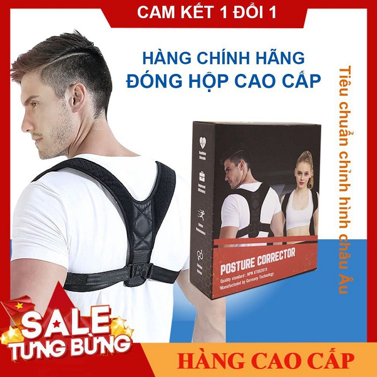 Đai chống gù lưng định hình và bảo vệ lưng từ vai gáy đến đốt sống lưng, cột sống chính hãng