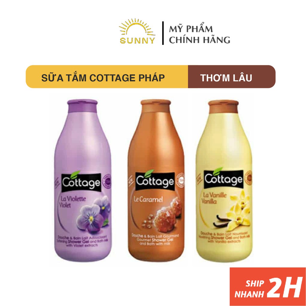 Sữa tắm Cottage 750ml  dưỡng da mịn màng, mùi thơm ngọt dễ chịu