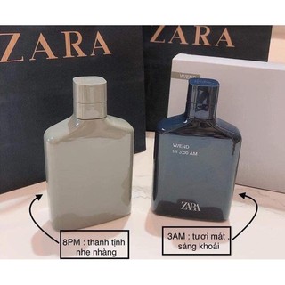 Giảm Giá Siêu Sale Set Nước Hoa Zara Men W/End 3Am & 8Pm - Beecost