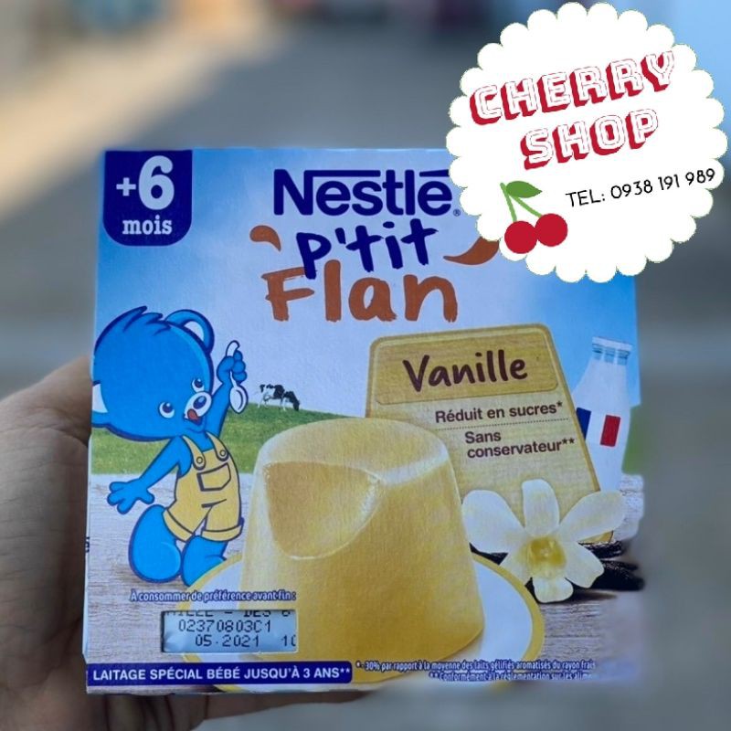Bánh Flan Nestle Pháp cho bé lốc 4×100g date 2021
