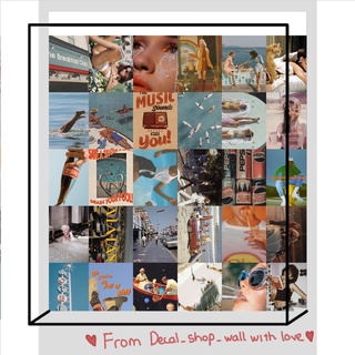 Wall Collage keo sẵng dán tường trang trí decor phòng - theme so retro
