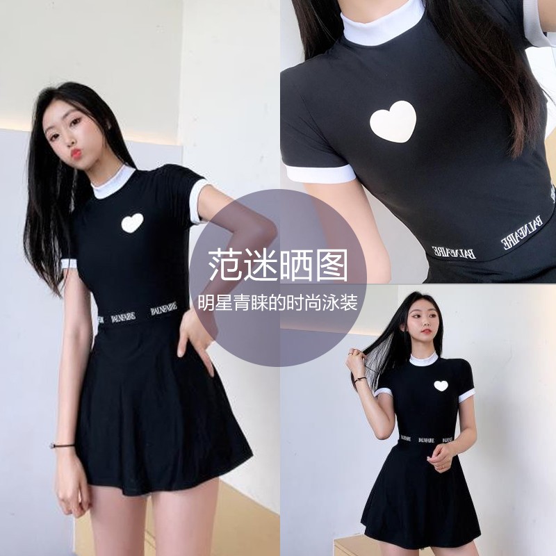 Đồ bơiBE Fan Dean Little Red Heart Series Váy một mảnh Áo tắm nữ chống nắng cạp cao che bụng thể thao ôm sát < | BigBuy360 - bigbuy360.vn