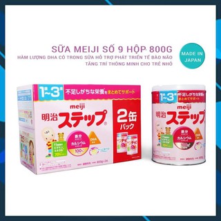 [DATE: 2/2022] SET 2 HỘP SỮA MEIJI SỐ 9 NỘI ĐỊA NHẬT BẢN 800g