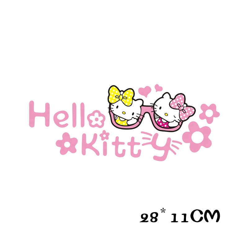 Sticker Hello Kitty Dán Trang Trí Xe Hơi 28x11cm