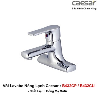 Vòi nóng lạnh lavabo caesar b432cp/cu