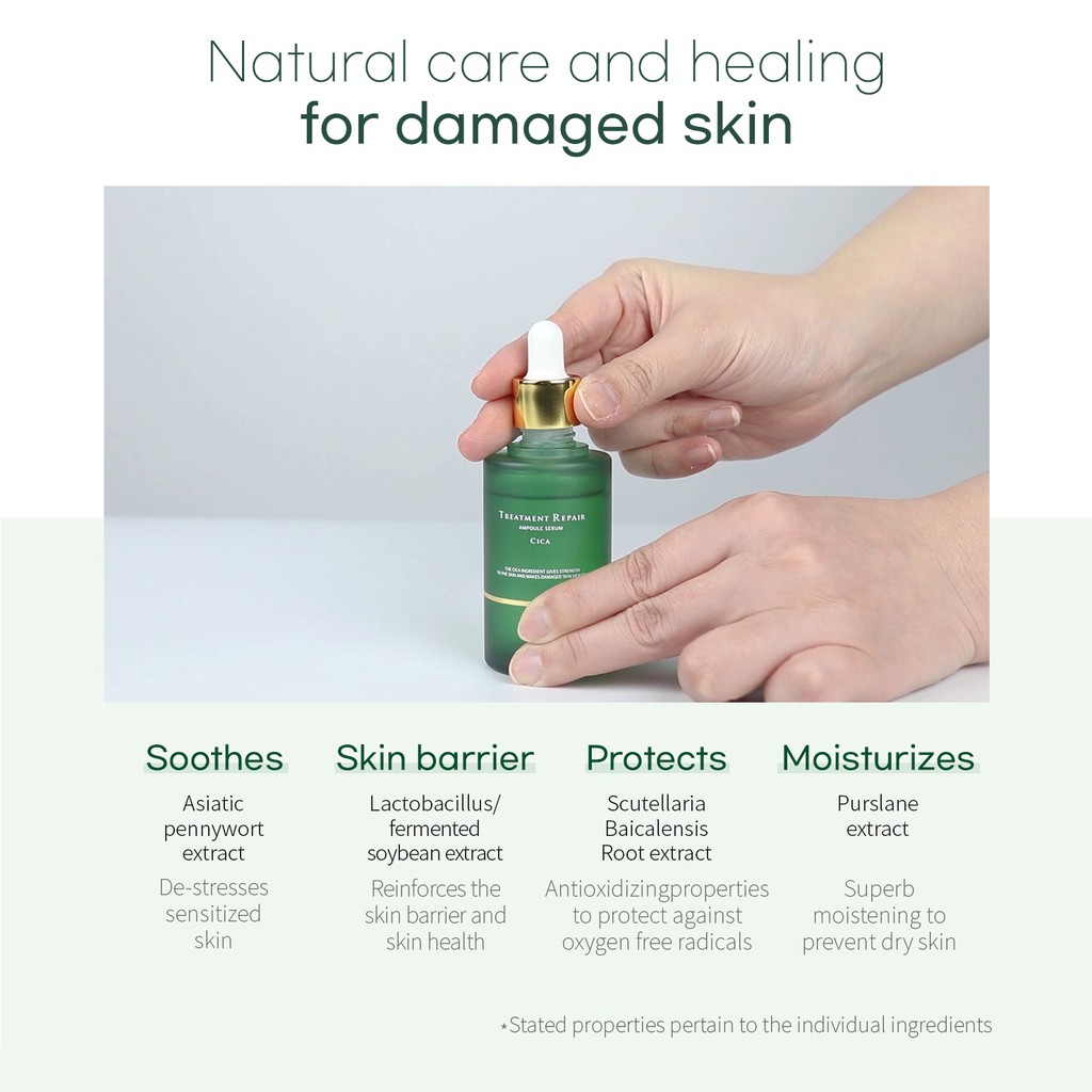 Huyết thanh cao cô đặc Wellderma Cica Treatment Repair Ampoule Serum 50ml