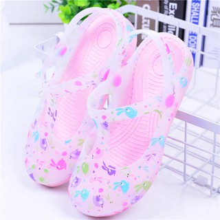 Giày Nhựa Dẻo Đục Lỗ Thoáng Khí Chống Trượt Thời Trang Đi Biển Mùa Hè Cho Nữ✨Sasley]