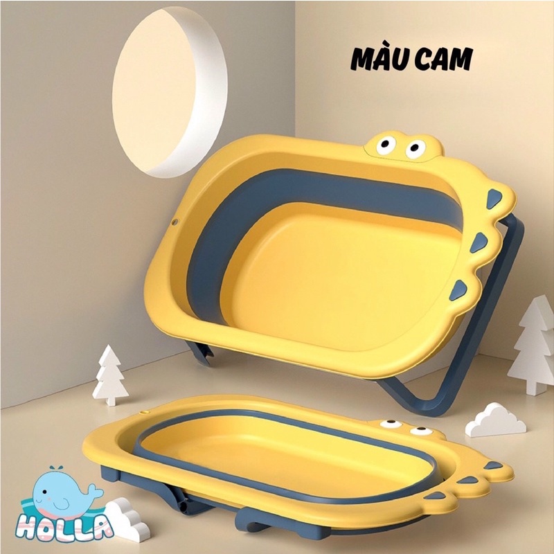 Chậu Tắm Cá Sấu Gấp Gọn Kèm Phao Holla HL 03139