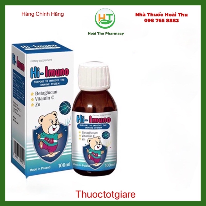 Hi IMUNO - siro Tăng đề kháng cho bé ,hỗ trợ bé ăn ngon