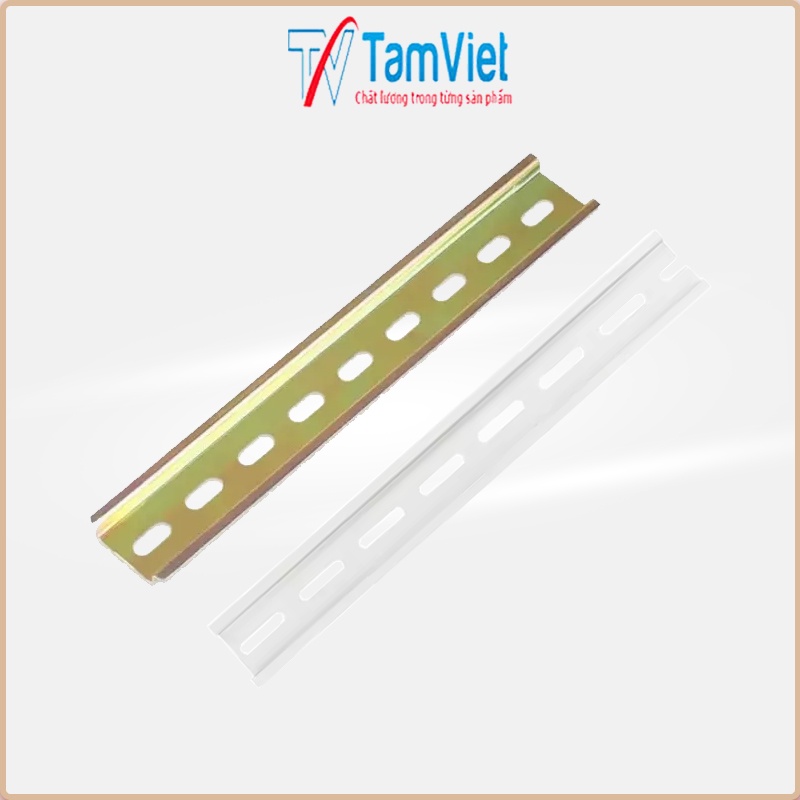 Thanh ray nhôm cài aptomat, thanh ray cố định cài thiết bị