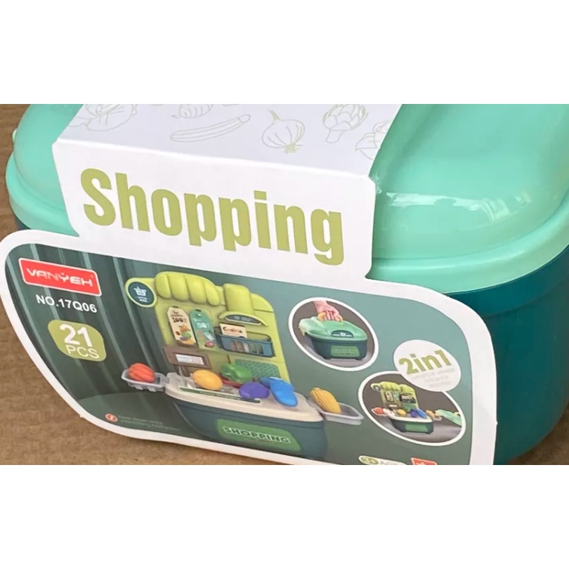 Bộ đồ chơi hướng nghiệp nhập vai vali kéo chăm sóc thú cưng , kĩ sư sửa chưa , bán hàng siêu thị 21 chi tiết siêu đẹp