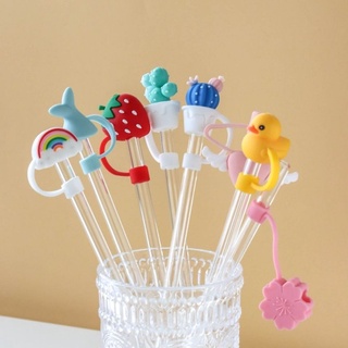 [Mẫu Mới] Nút Bịt Ống Hút Chống Bụi Bẩn Bằng Silicon Tiện Dụng, Sáng Tạo - P088